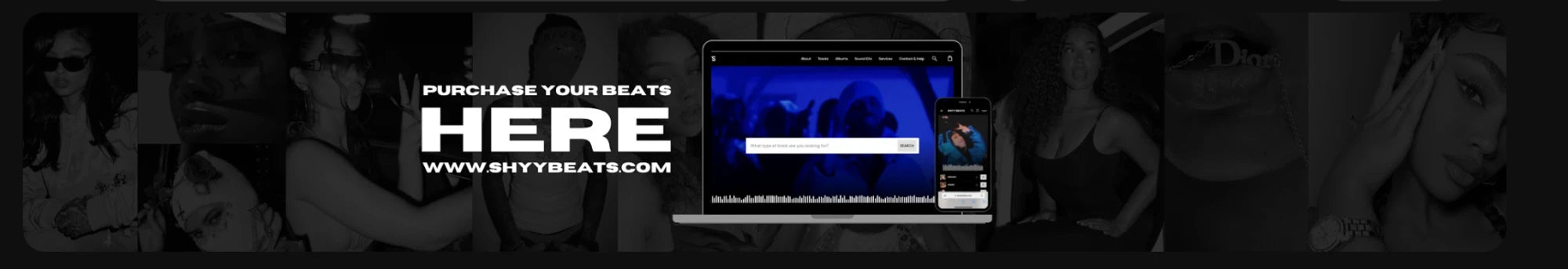 Purchase your beats at shyybeats.com